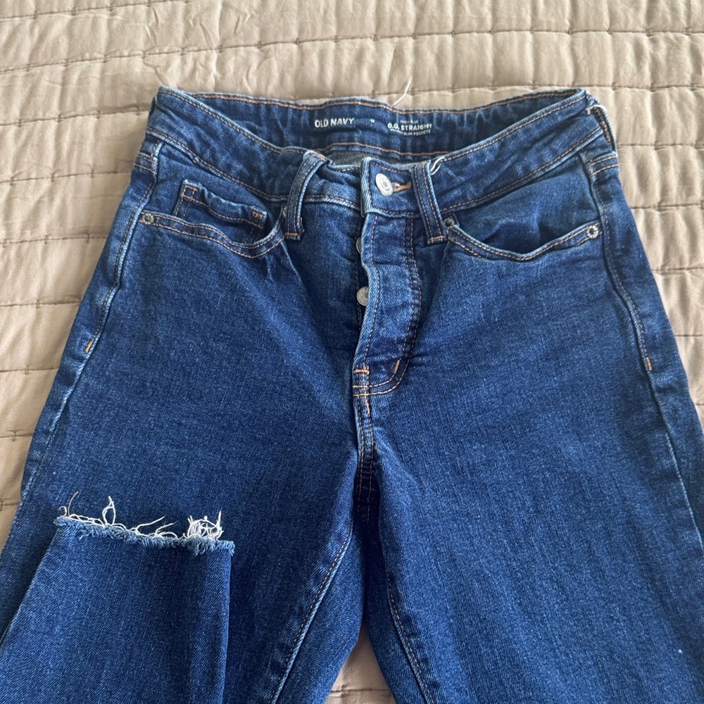 Old Navy High Rise Women's Dark Blue Ankle Jeans
